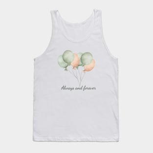 watercolor balloons - always and forever Tank Top